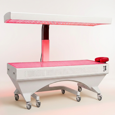 Red Light Therapy Bed Built for Full Body Treatment, Medical-Grade LEDs, Height-Adjustable Canopy, Touch Controls