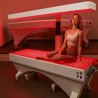 Red Light Therapy Bed Built for Full Body Treatment, Medical-Grade LEDs, Height-Adjustable Canopy, Touch Controls