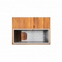 Cold Plunge Tub Engineered for Daily Recovery, Cedar Cabinet, 304 Steel Basin, Multi-Stage Filtration